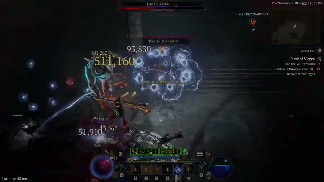 Butcher and Son of Malphas simutaneous summon in t100 Vault