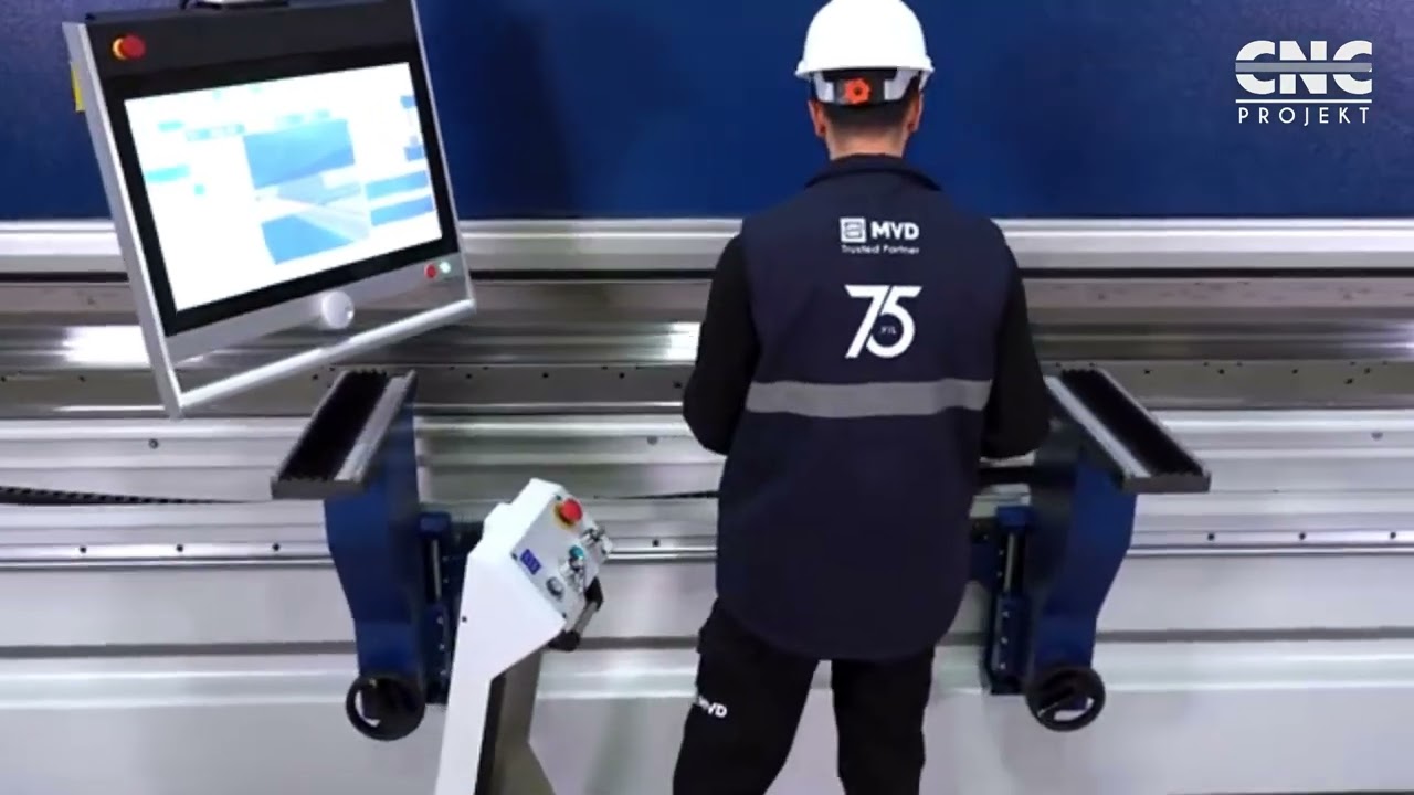 CNC-PROJEKT: Prasa krawędziowa hybrydowa CNC model H400-5100 firmy MVD