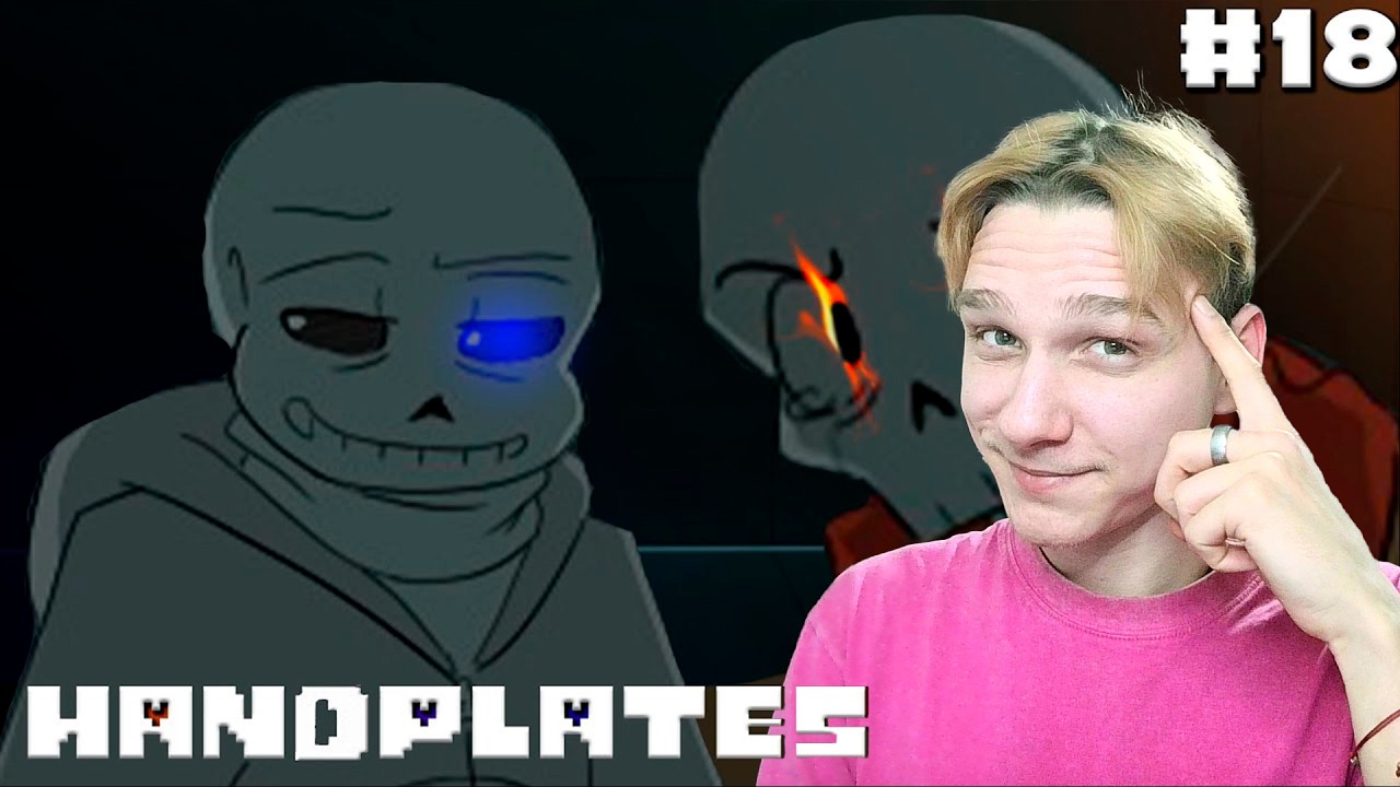 Реакция на ПАЗЛ НЕ СКЛАДЫВАЕТСЯ! HANDPLATES🩶 - Глава 18 [Undertale Comic Dub](SanPay)