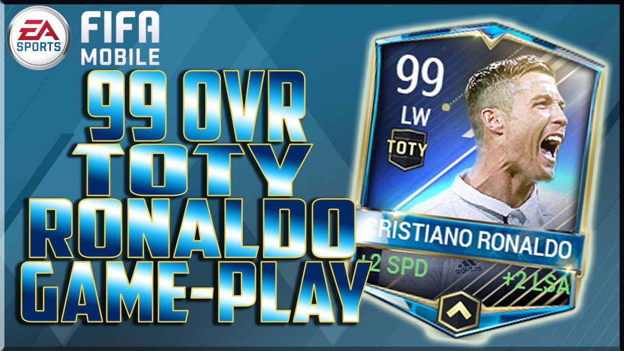 ГЕЙМПЛЕЙ ЗА RONALDO 99 OVR TOTY В FIFA MOBILE!! ЛУЧШАЯ КАРТА В ИГРЕ!!