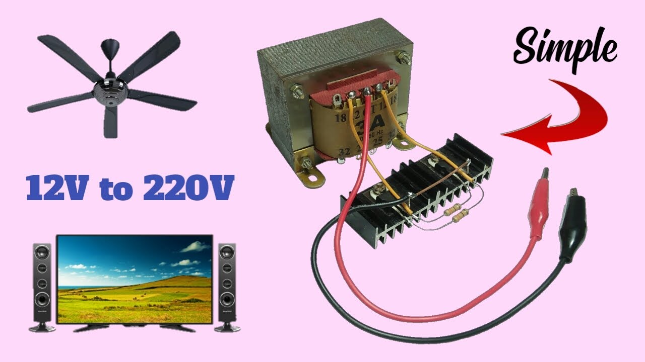 12v to 220v Inverter Circuit Using TIP31 | Very Easy Inverter
