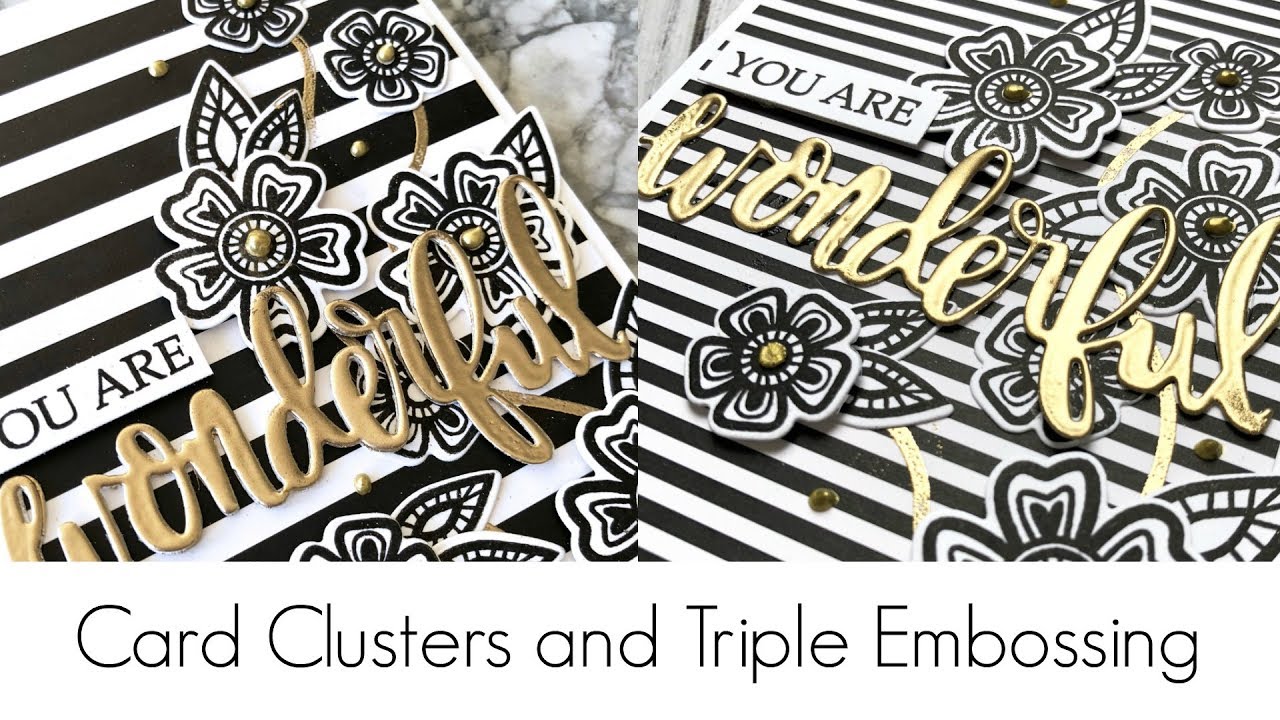 Stunning Black and White DIY Cards