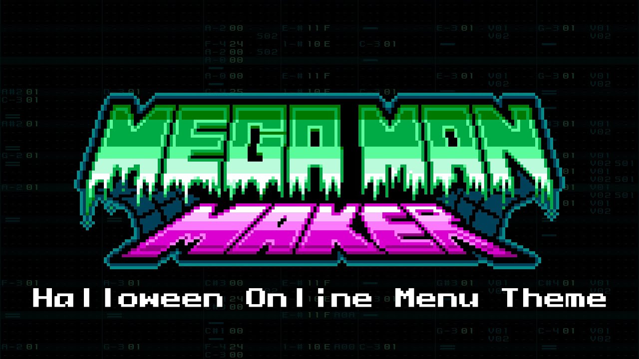 Тема онлайн-меню на Хэллоуин — (Mega Man Maker)