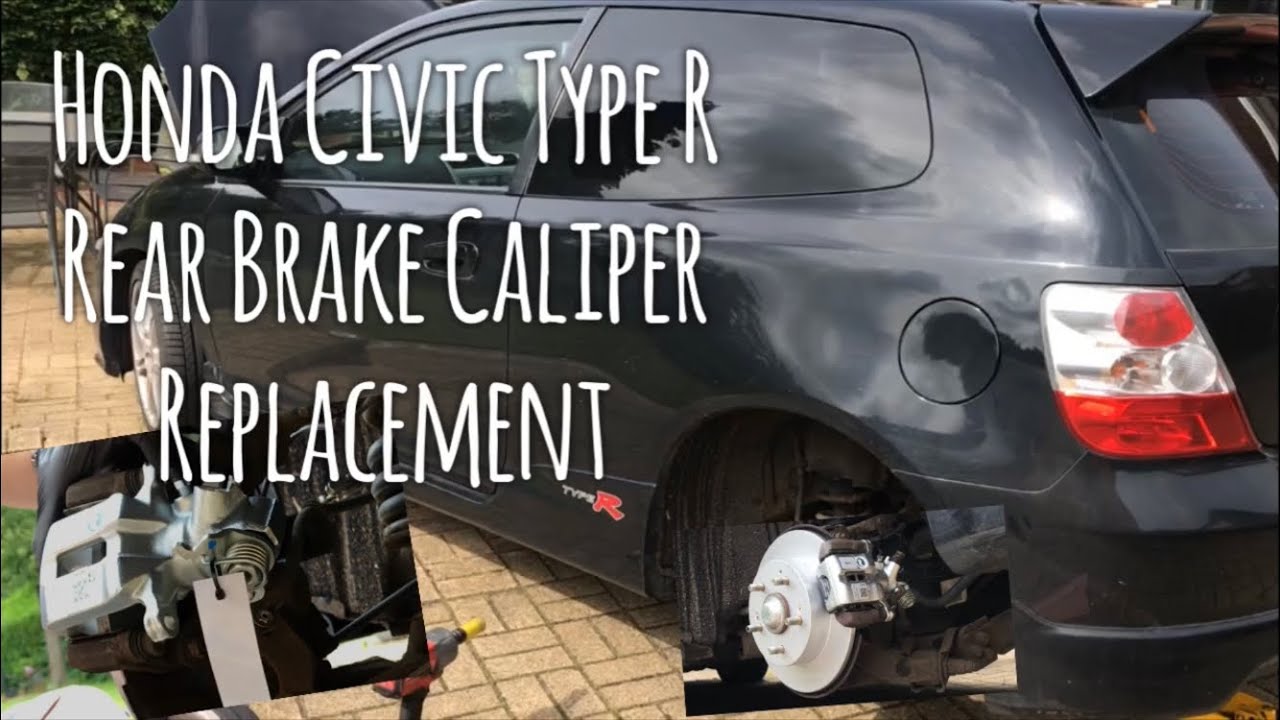 Rear Brake Caliper Replacement, Honda Civic type R (Brake Pads & Discs)