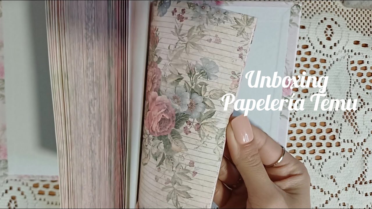 📓 Unboxing Temu ASMR |🩷 Materiales Para Scrapbook | 🦋 Unboxing De Papeleria Bonita