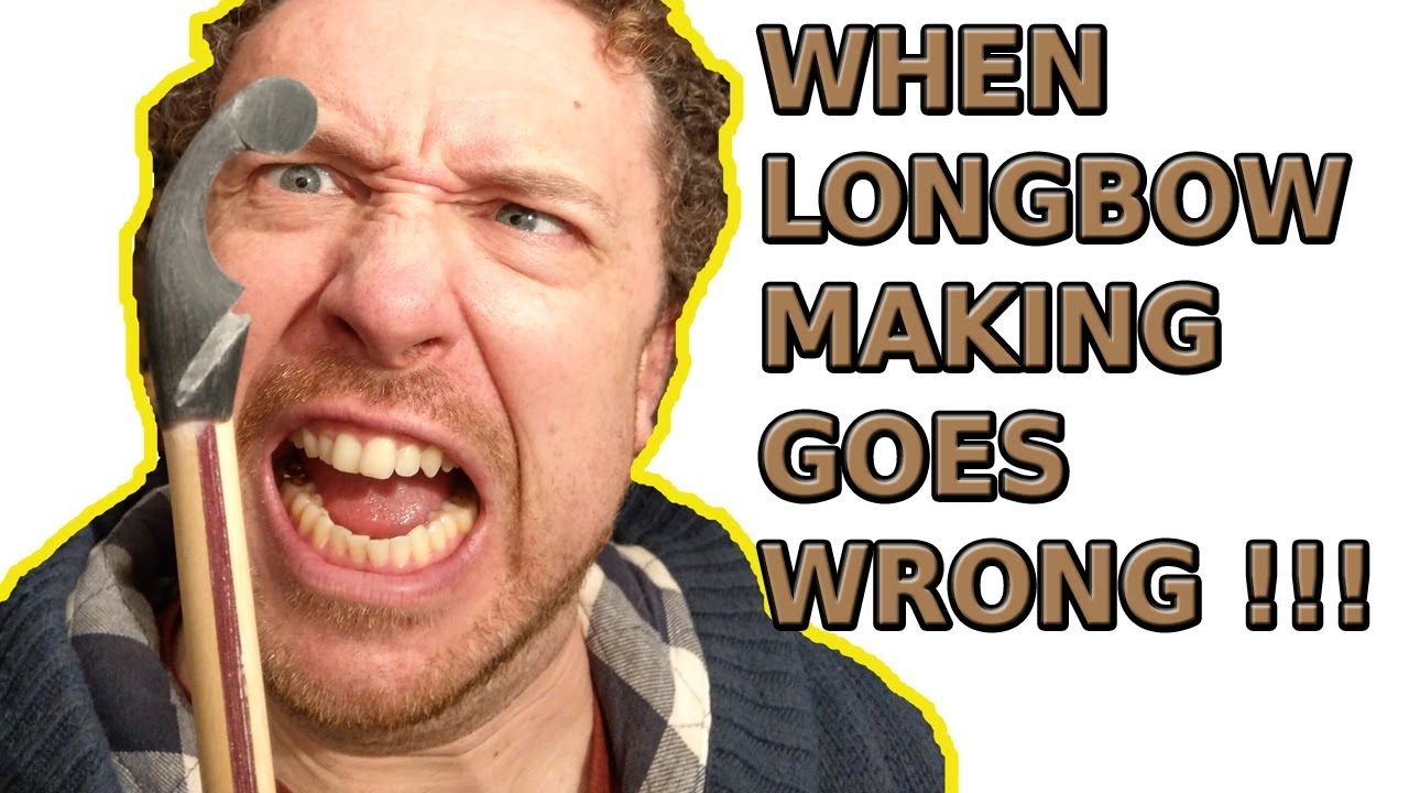Today in the Longbow Workshop - when bow making goes wrong
