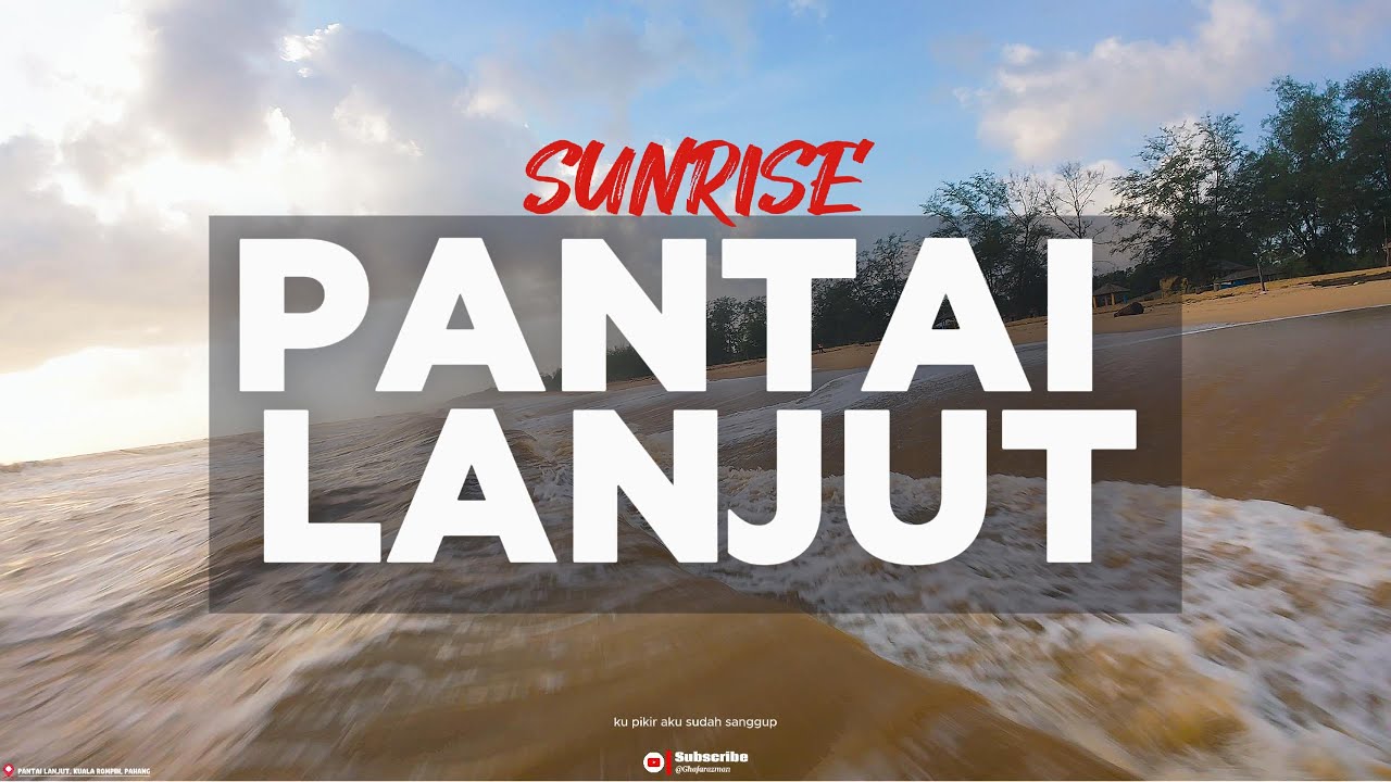 Keindahan Pantai Lanjut, Kuala Rompin dari Udara (4K Drone View)
