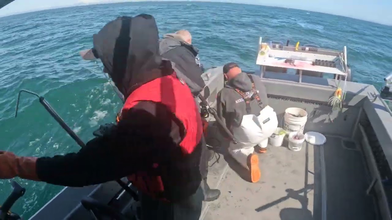 Halibut Fishing in Cook Inlet Alaska (More bad weather, big fish, and coast guard encounter) Part 3