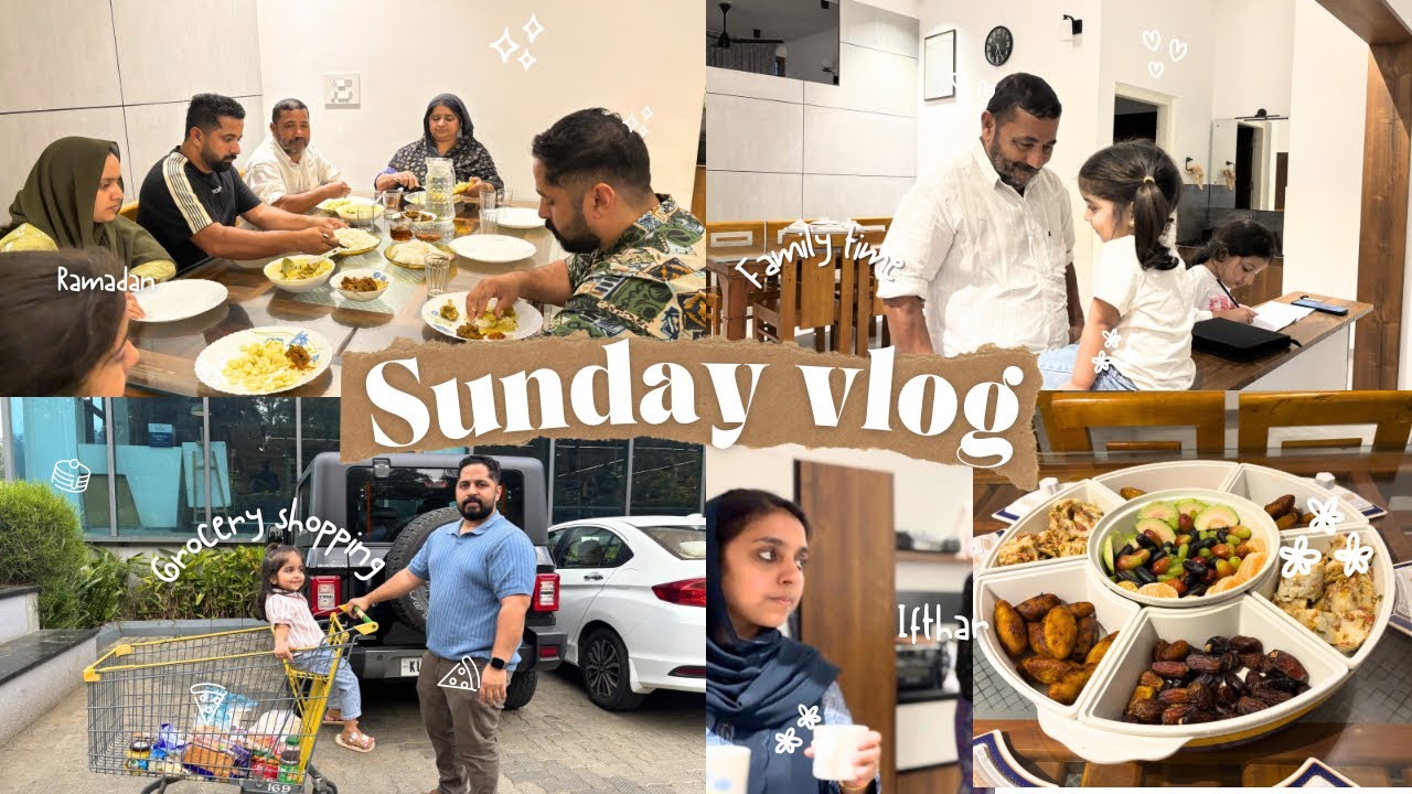 Sunday vlog #groceryshopping #familytime #iftharattharavad