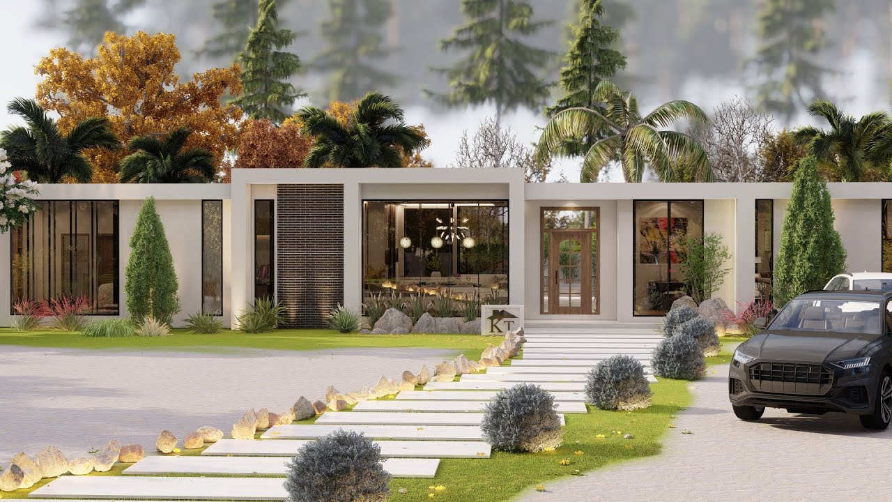 simple house design/5 bedrooms[27mx9m]model0197