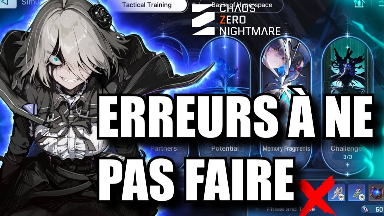 GUIDE DÉBUTANT🔥LES ERREURS À ÉVITER AVANT LE LVL40 & ASTUCE CHAOS ZERO NIGHTMARE