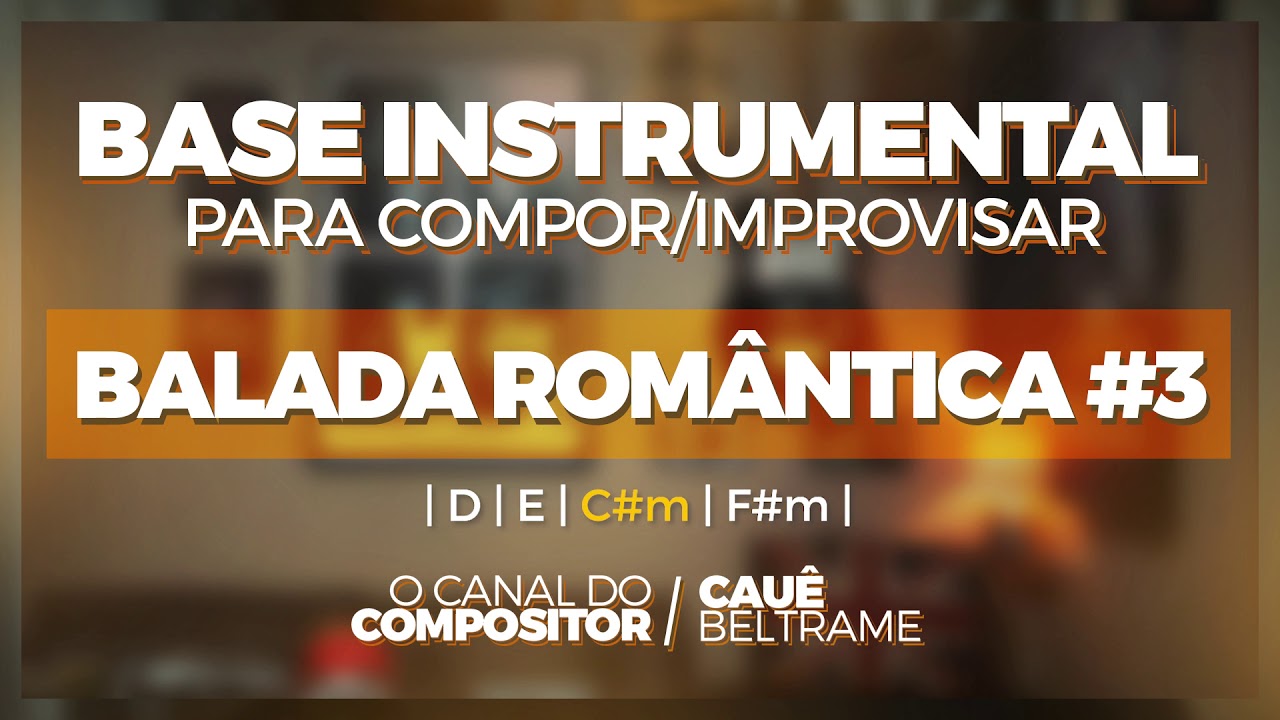 BALADA ROMÂNTICA #3 | Base FREE Instrumental Violão e Piano Para Criar, Compor ou Improvisar