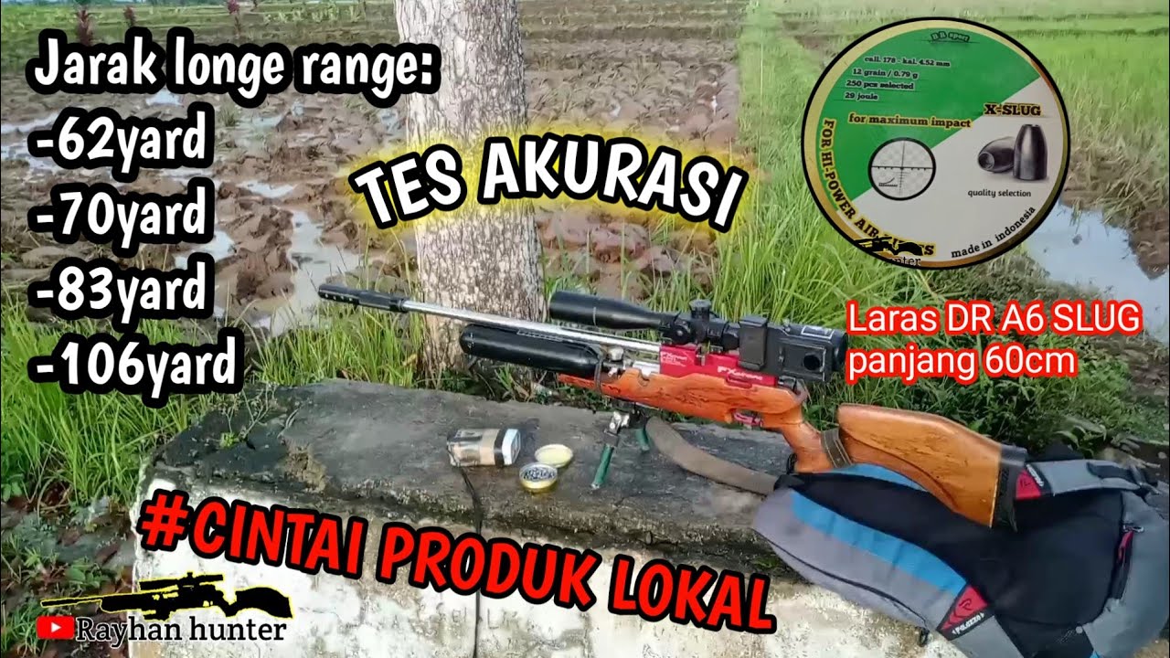 TES AKURASI LARAS DR ALUR 6 SLUG!!!,COCOK BUAT PENCINTA LONGE RANGE