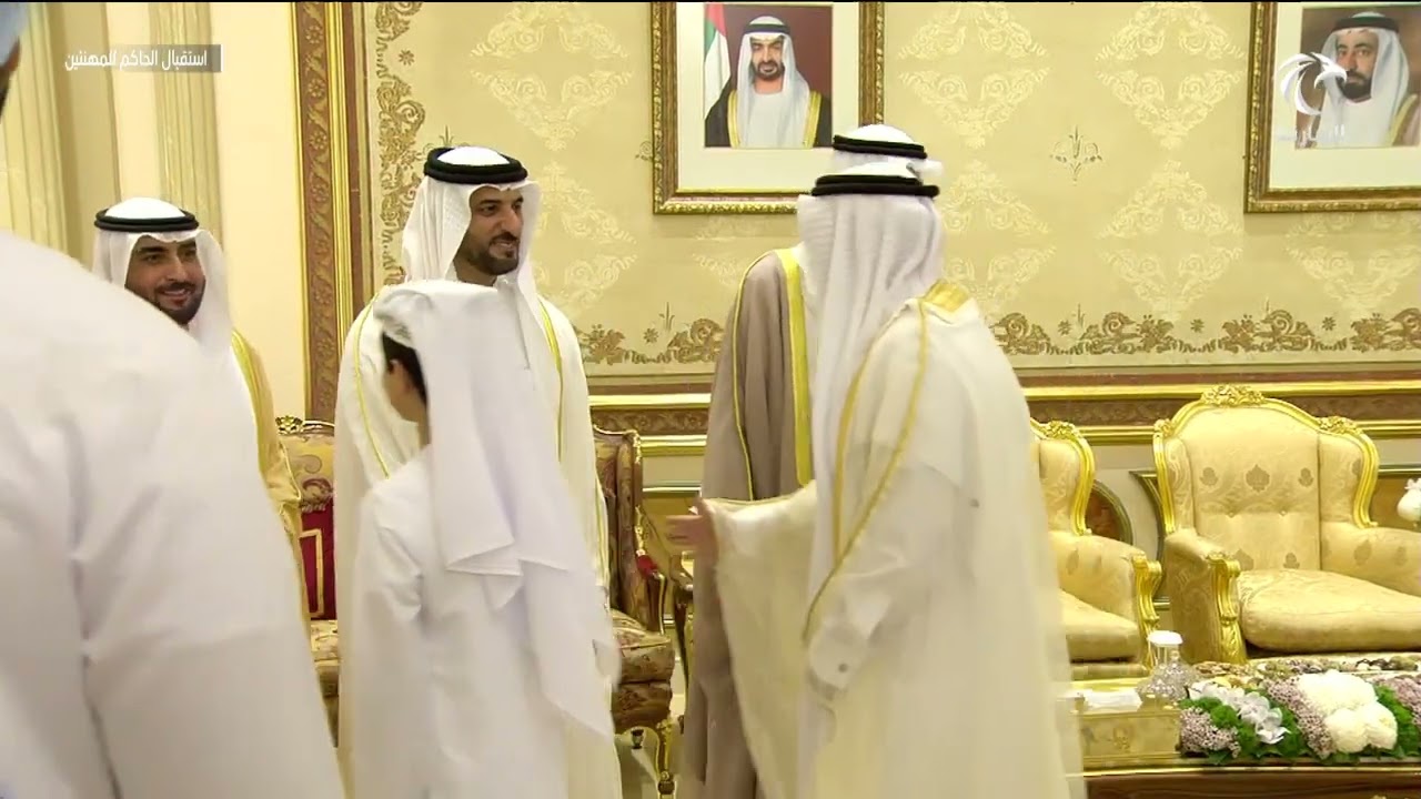 استقبال حاكم الشارقة للمهنئين بعيد الفطر السعيد في قصر البديع العامر 21 04 2023