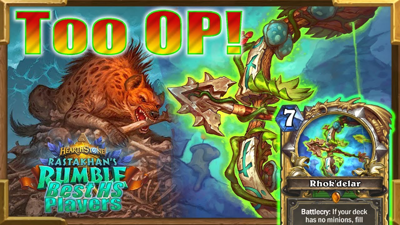 Hearthstone: This Deck Goes Face!  Rhok'delar Gave Me Exact Lethal!