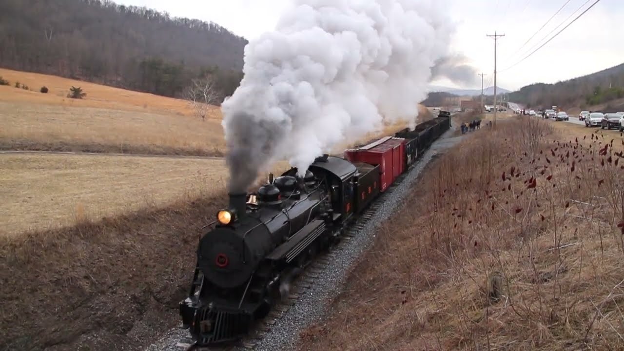 EBT 2-8-2 16 at McMullin's Summit with a Photo Freight on 2/19/23