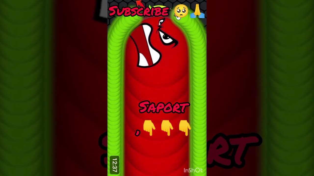 🐍🐍CACING MUNGIL VS CACING BESAR  ALASKA #worm #wormszone #games #gameplay