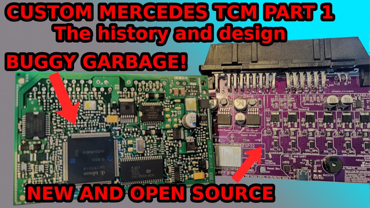 I designed a custom TCM for my Mercedes - CUSTOM MERCEDES 722.6 TCM project part 1