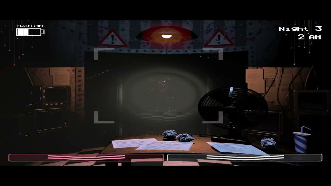 Intentando pasarme la noche 3 en fNAF 2 al final hay un susto 