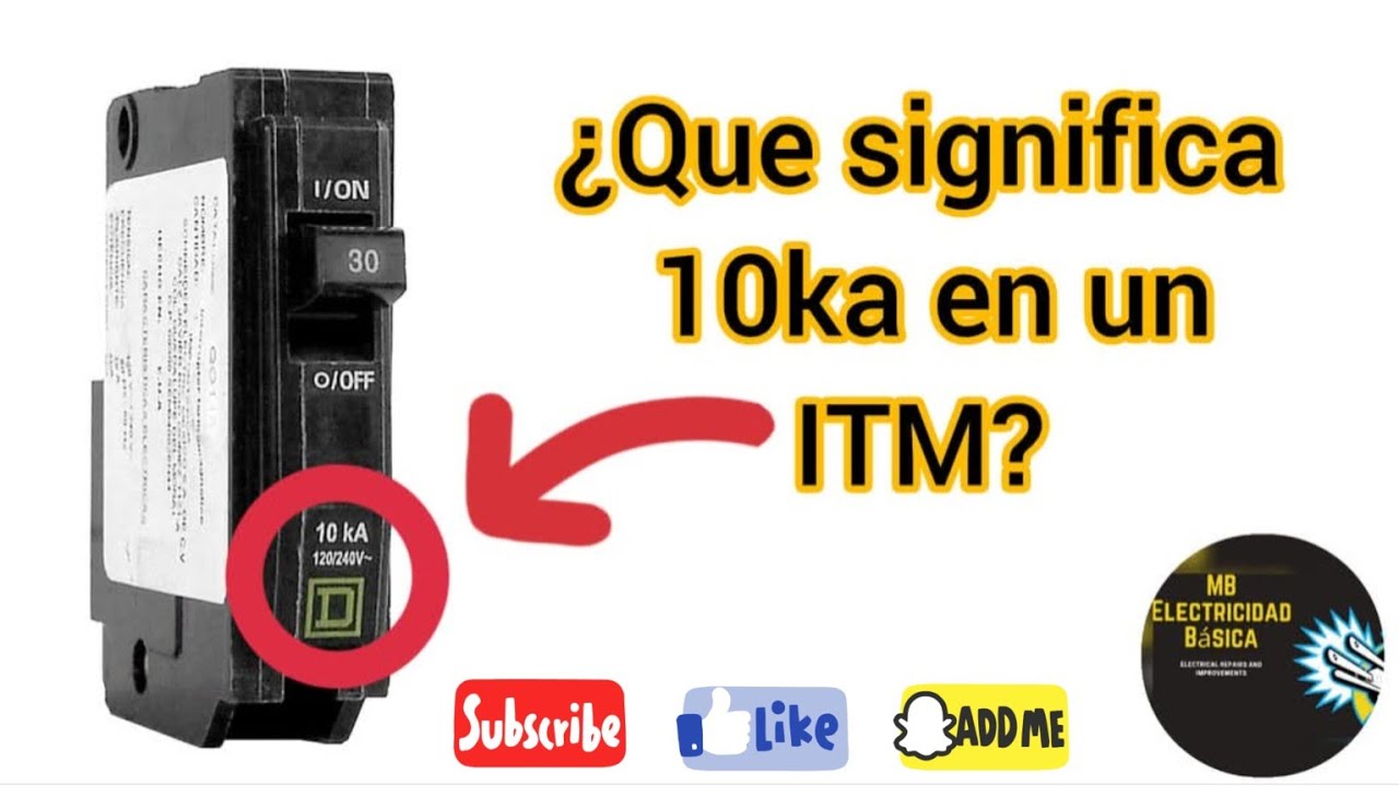 Que significa 10 Ka en un interruptor termomagn&eacute;tico (breaker)