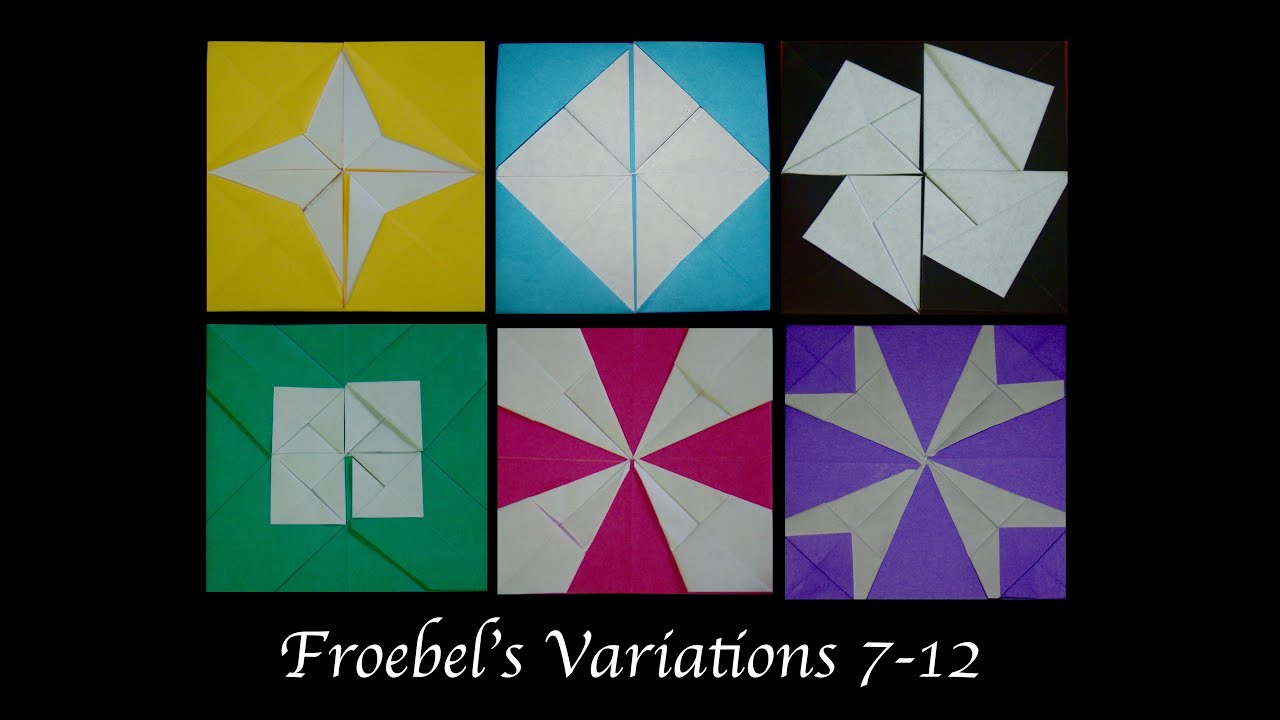 Origami Maniacs 196: Froebel's Variations 7-12