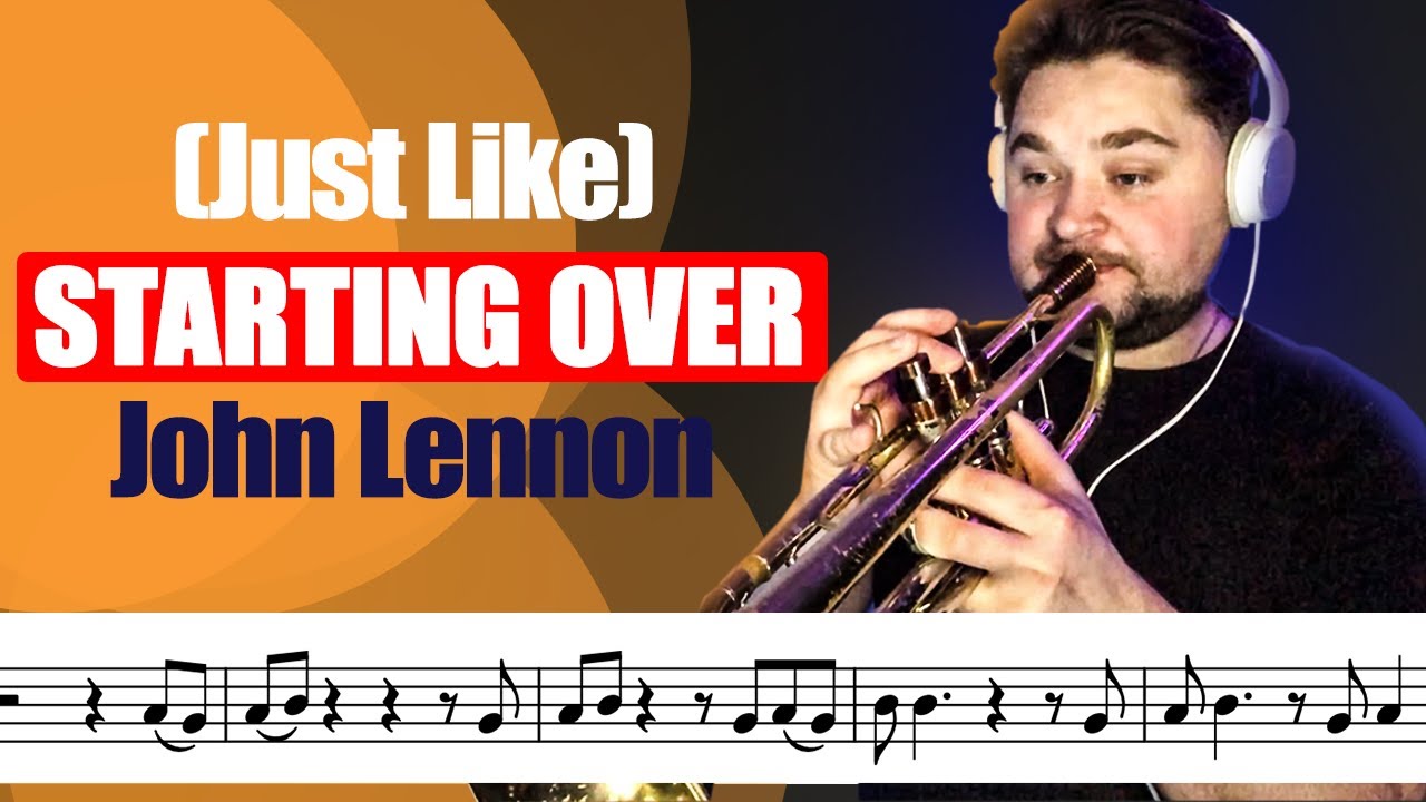 STARTING OVER (Justin Like) on Trumpet | With Sheet Music