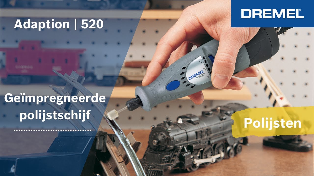 Dremel 520, Ge&iuml;mpregneerde polijstschijf met cilindervormige kop van 13,2 mm