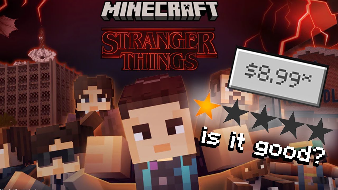 stranger things made an OFFICIAL minecraft map??!?!?!?!??!
