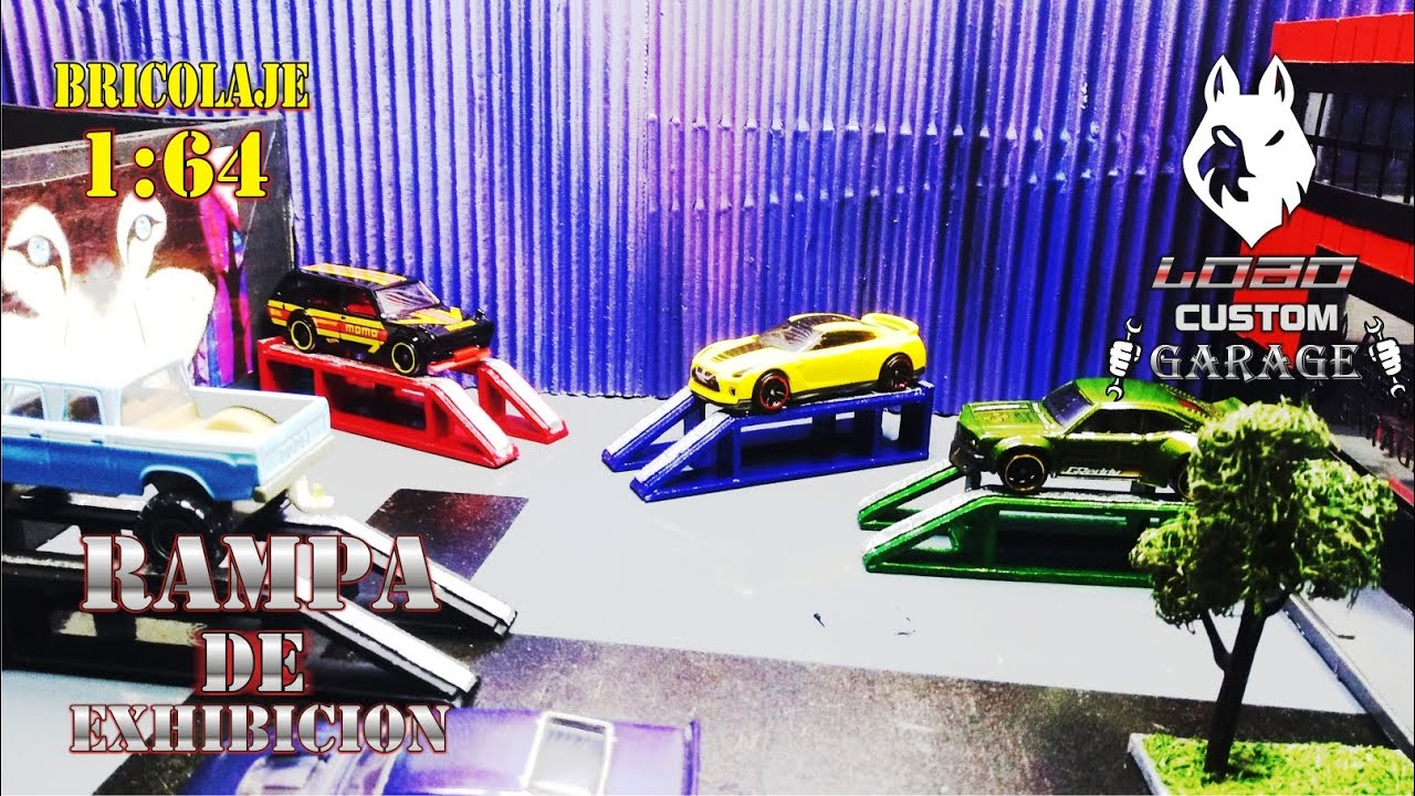 Como hacer rampa de exhibicion para Hot Wheels