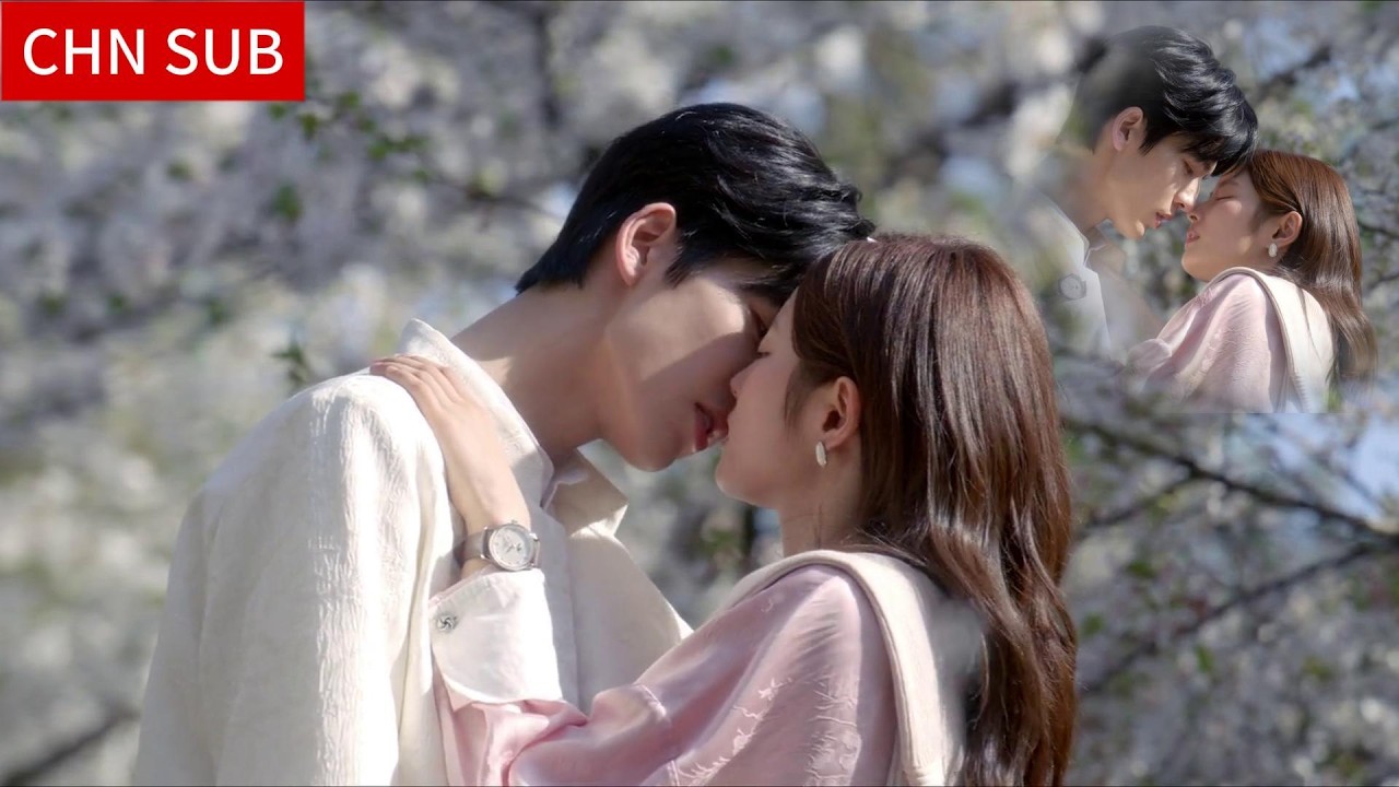 🌸公园全自动翻面樱花吻多机位直播 小情侣恩爱秀麻了🤣【爱你】张凌赫×徐若晗