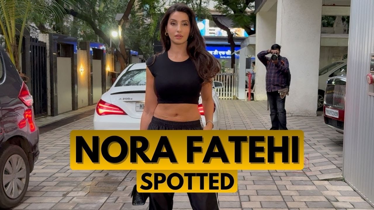 Nora Fatehi Spotted At T Series Office