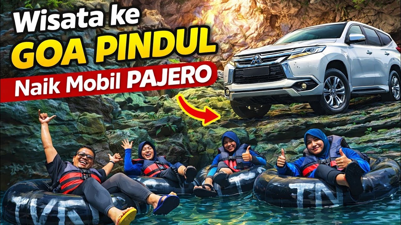 WISATA KE GOA PINDUL NAIK MOBIL PAJERO 