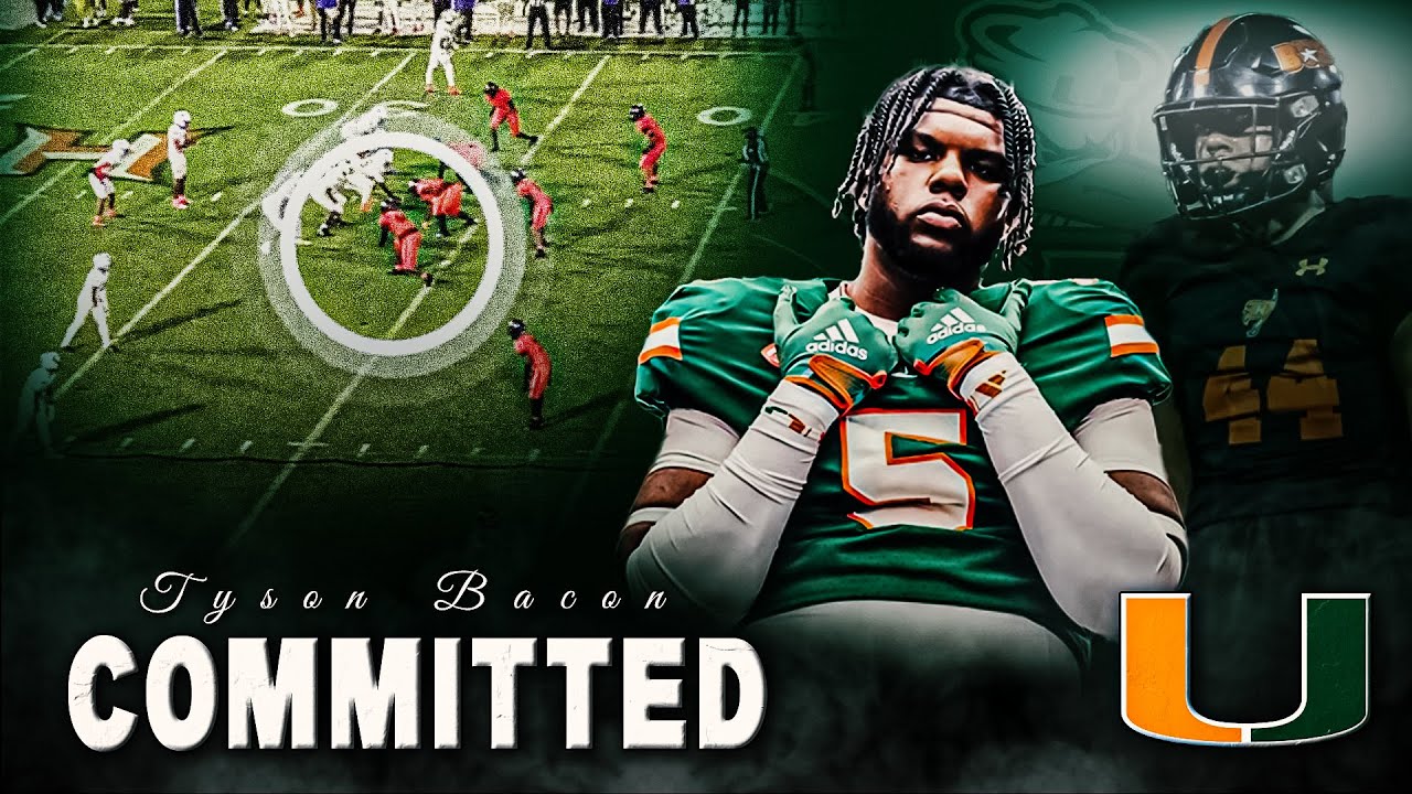 Miami Hurricanes get a MAJOR DEFENSIVE LINEMAN commitment | Tyson Bacon #WRE26