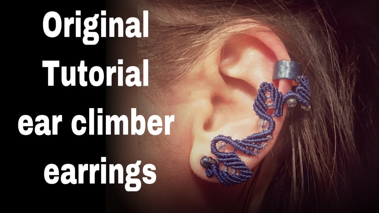 Tutorial Orecchino Macramè Ear Climber