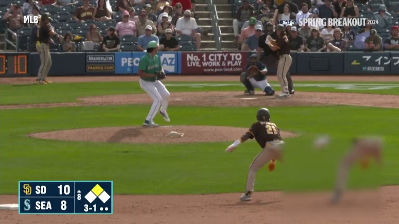 SB JETER MART&Iacute;NEZ,  MARINERS VS PADRES 23 MARZO 2024