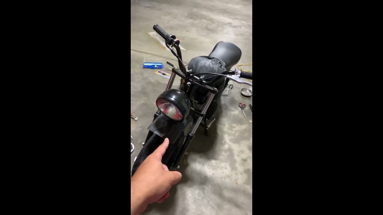Brake and tail light set-up for Coleman mini bike (CT200U-EX)