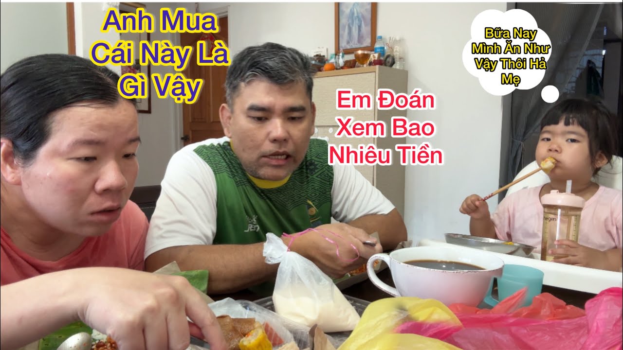 207 : Nay Mẹ Bầu Mệt Nên Chồng Malaysia Cùng Con Đi Mua Đồ Ăn Sáng Về Nhà Ăn Thôi Kệ Có Gì Ăn Đó Đi