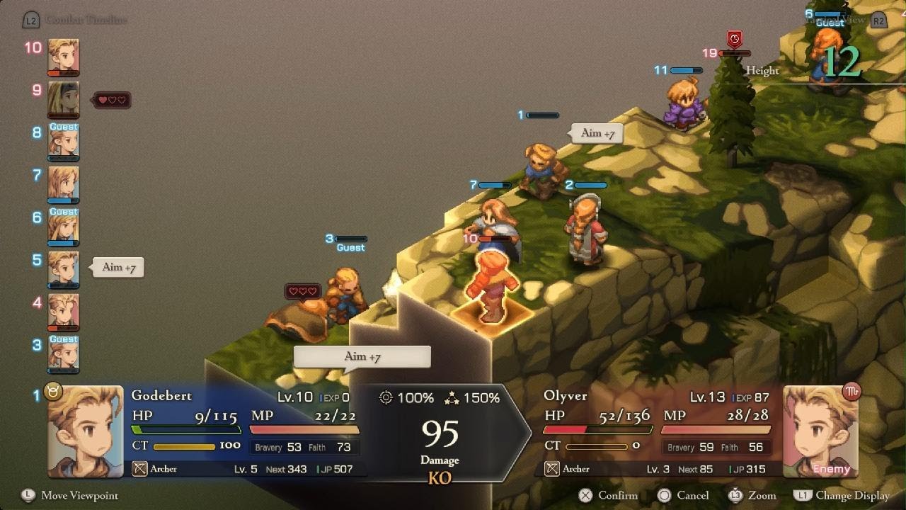 FINAL FANTASY TACTICS - Battle on hill