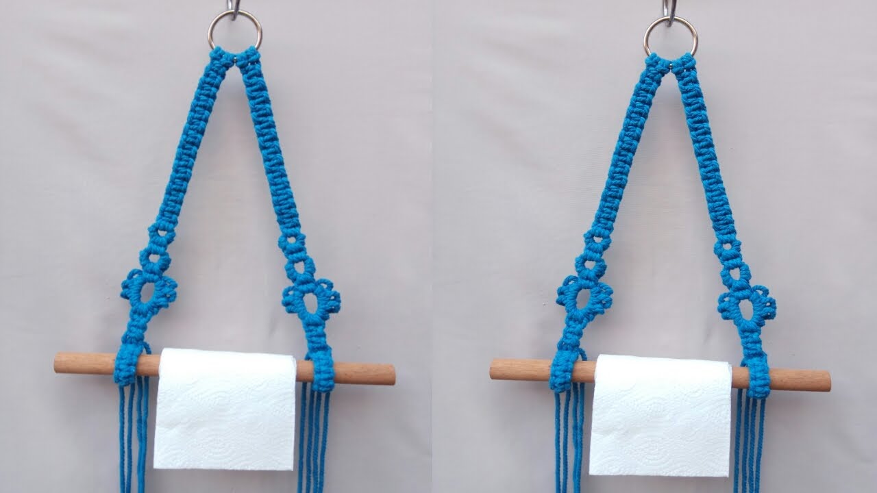 DIY Macrame Tissue Holders Tutorial | Gantungan Tisu Gulung Macrame