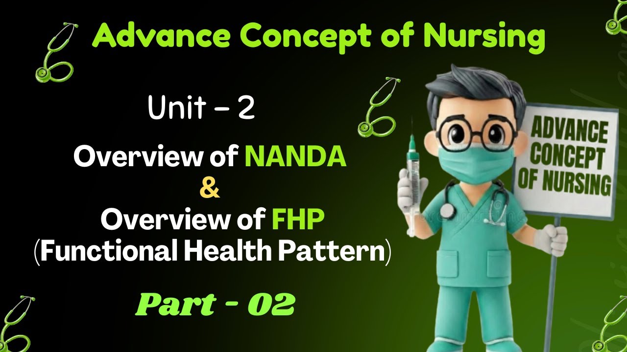 Overview of NANDA & Functional Health Patterns | ACN Unit 2 - Part 02 | FHP  |ACN | Nursing Daignose