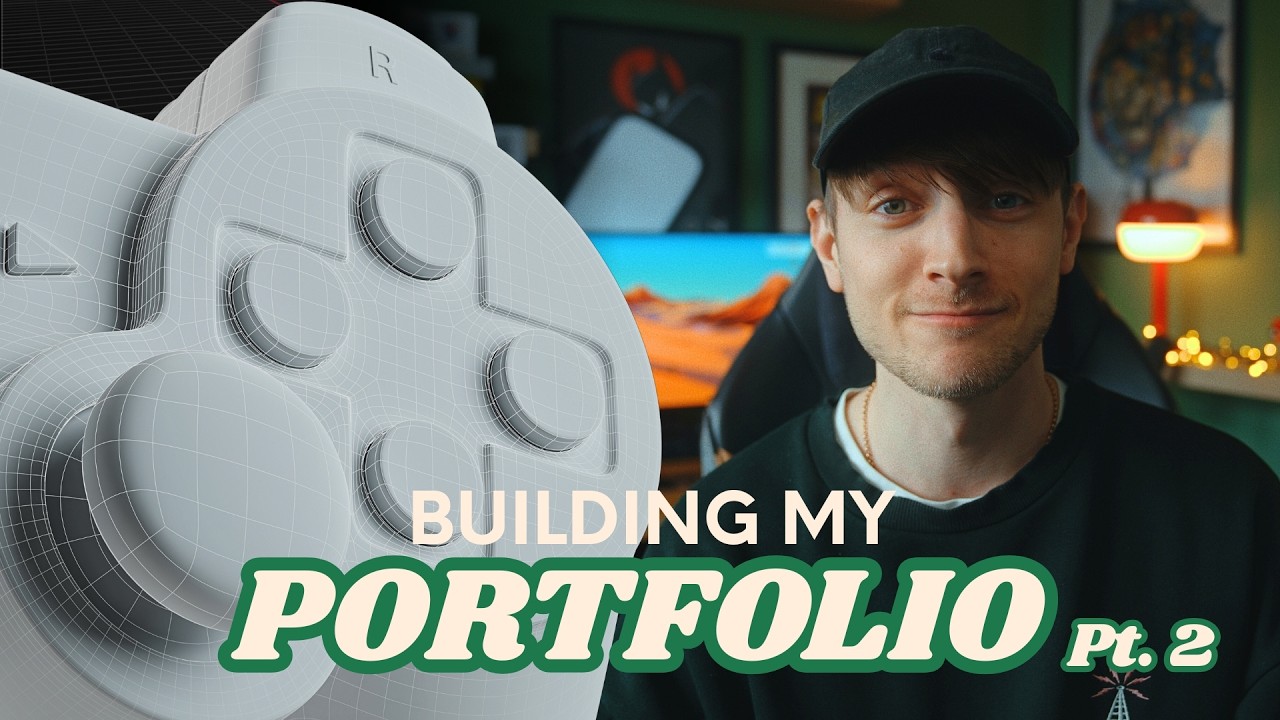 Building My 3D Portfolio (Pt. 2) | 3D Artist Day In The Life (Blender 3D)