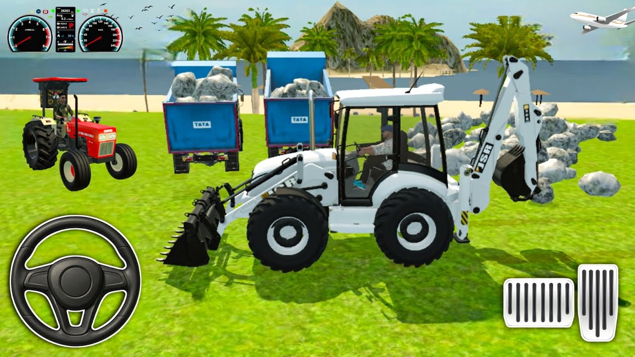 Drive JCB Loading & Unloading Stones from Dumper | JCB Dumper Gameplay Video