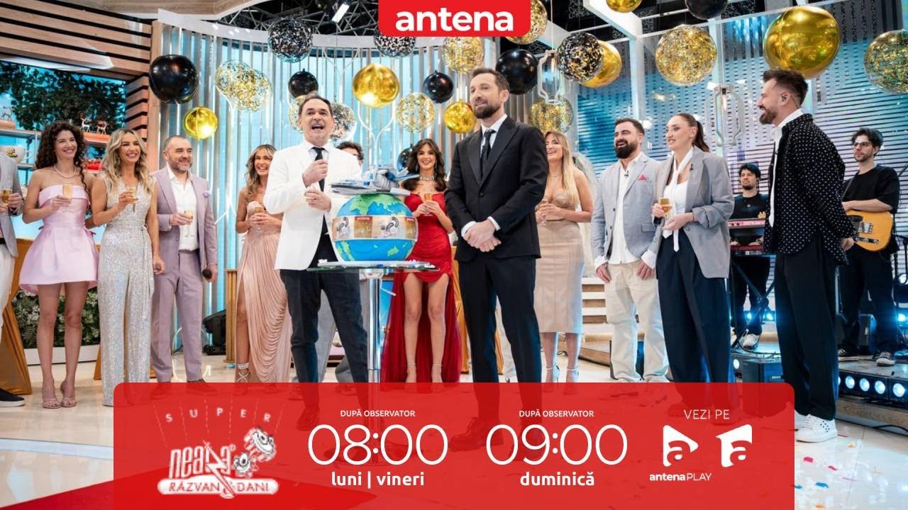 Marii artiști și campioni ai României urează rând pe rând „La mulți ani, Neatza cu Răzvan și Dani!”