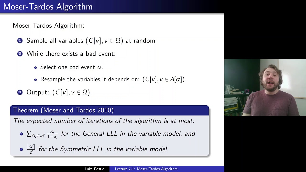 Probabilistic Methods 7-1: Moser-Tardos Algorithm