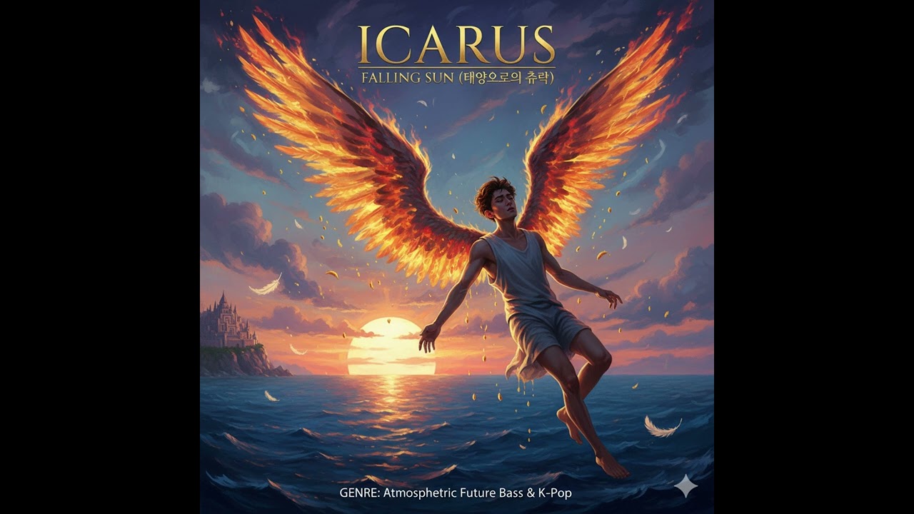 ICARUS - FALLING SUN (태양으로의 추락) | Official Audio | Atmospheric Future Bass #kpop #music #ai #icarus