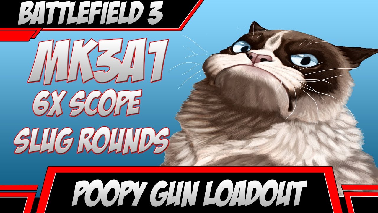 Poopy Gun Loadout - MK3A1 6x Scop & Slugs (Battlefield 3 Gameplay)