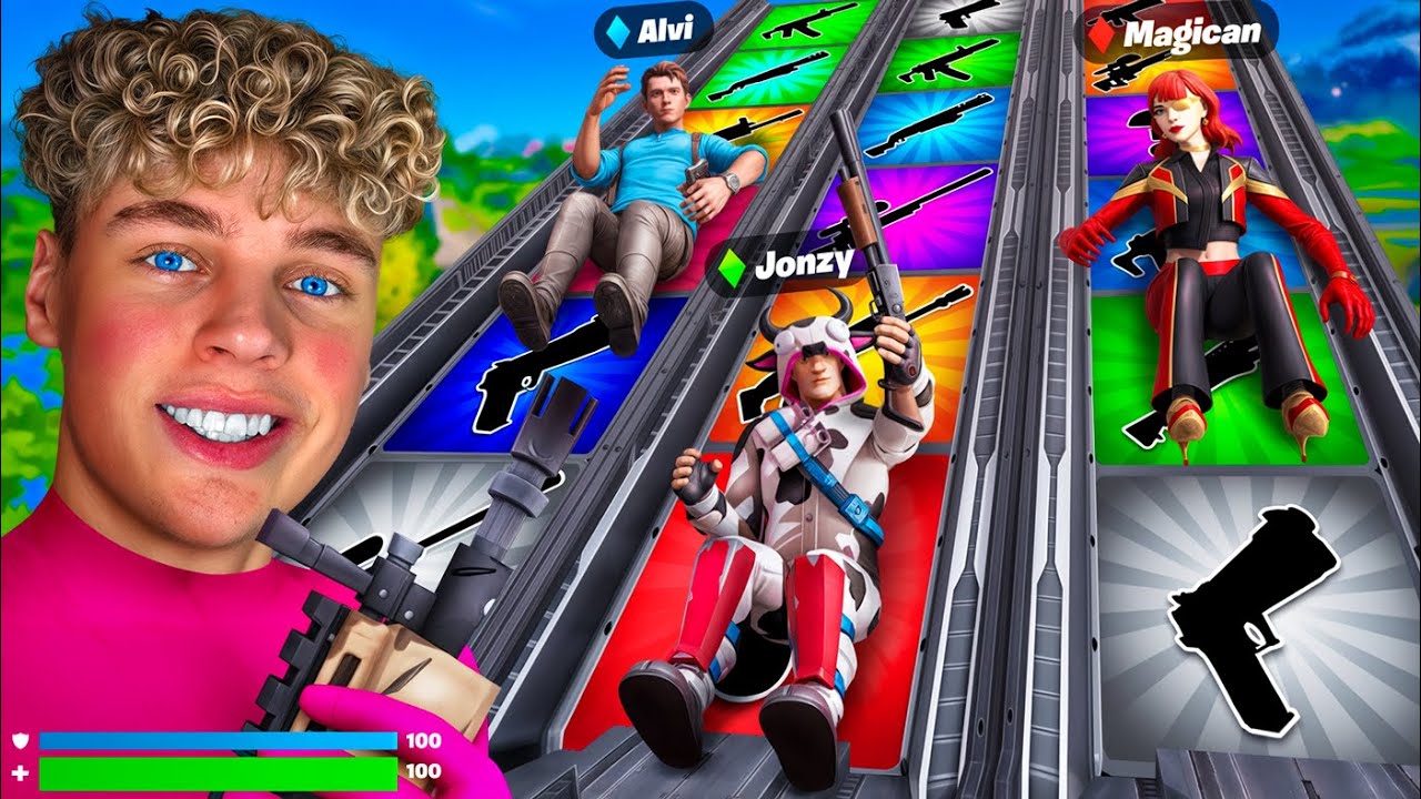 5 YOUTUBER SLIDEN für LOOT in FORTNITE! ⚔️ (eskaliert)
