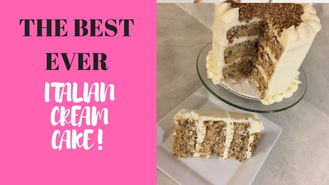My Secret Recipe For THE BEST Italian Cream Cake EVER!