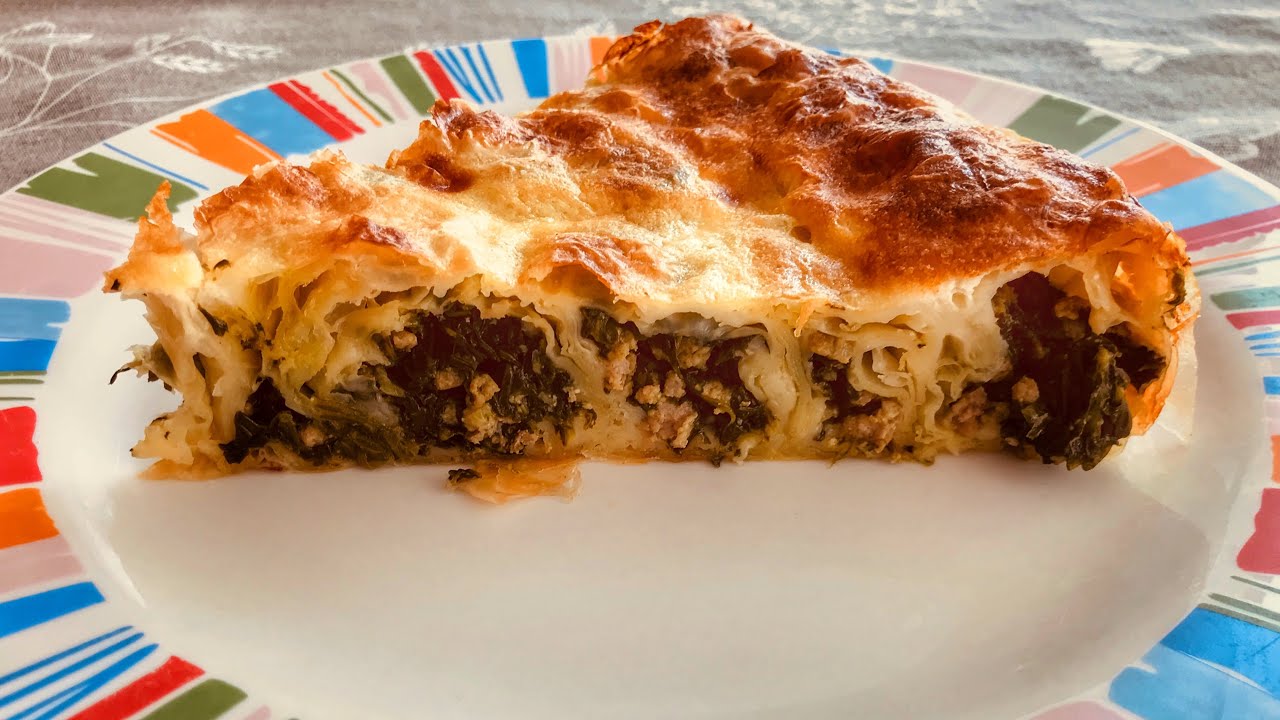 С Пирог с Мясом и Шпинатом / Болгарская Баница!