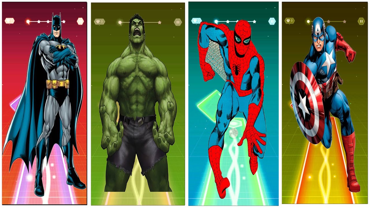 “Spider-Man, Hulk & Friends Play Tiles Hop (Crazy Combo Edition)”